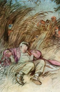 Illustration für J. M. Barries Der bewundernswerte Crichton von Hugh Thomson