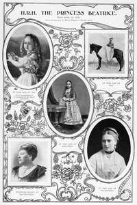 Prinzessin Beatrice, jüngstes Kind von Königin Victoria, 1901 von Hughes and Mullins
