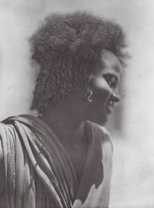 Afrika: Hadendoa-Jugendlicher, östlicher Sudan
