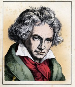 Porträt des deutschen Komponisten und Pianisten Ludwig van Beethoven von Hugo Bürkner