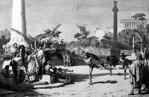 Olympische Spiele: Rekonstruktion des olympischen Rennens von H. Kaeseberg von Hugo Kaeseberg