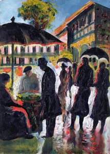 Der Kastanienverkäufer von Hugo Scheiber