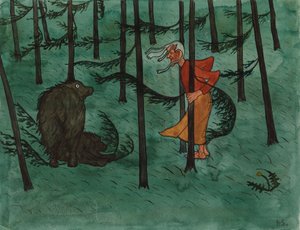 Angst im Wald von Hugo Simberg