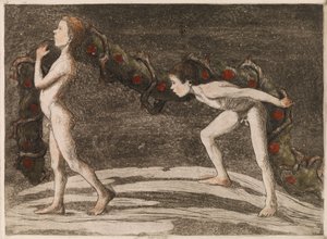 Girlandenträger II von Hugo Simberg