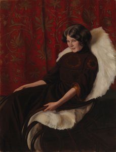 Im Schaukelstuhl, Anni Bremer von Hugo Simberg