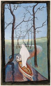 Am Fluss des Lebens; Der Strom des Lebens von Hugo Simberg