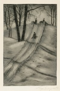 Schlittenfahrt von Hugo Simberg