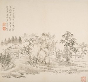 Album nach alten Meistern und Gedichten von Hui Wang