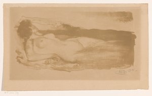 Liegende nackte Frau