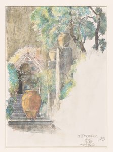 Treppe im Garten von Taormina