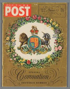 Exemplar der Sonderausgabe der Picture Post zur Krönung von Königin Elizabeth II., 6. Juni 1953 von Hulton Press Ltd.