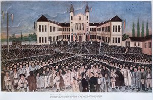 Die Versammlung der rumänischen Bauern in Blaj in Siebenbürgen am 15. Mai 1848