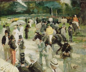 Rennen in Longchamp von Hurst Balmford
