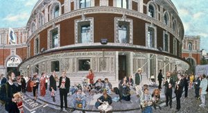 Spaziergänger bei der letzten Nacht, Royal Albert Hall