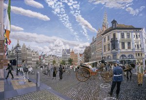 Der Große Marktplatz in Antwerpen, 1996 von Huw S. Parsons