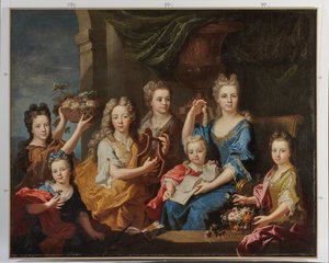Porträt der Kinder von M. Bouette de Blémur, 1703