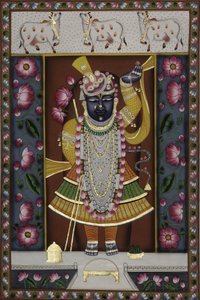 Herr Shrinathji geschmückt