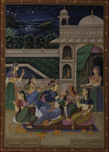 Mughal-Palast bei Nacht von IMAGINEERS STUDIO