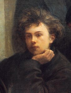 Porträt von Arthur Rimbaud (Detail)