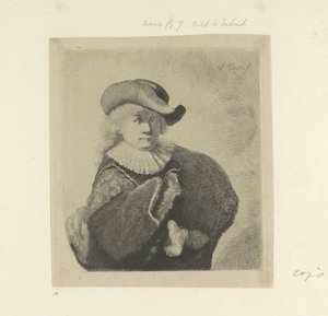 Selbstporträt mit Hut mit schlaffer Krempe und besticktem Mantel von Ignace Joseph de Claussin