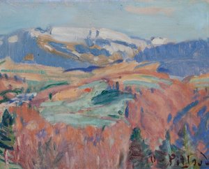 Fribourg Landschaft im Herbst