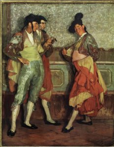 Ignacio Zuloaga / Junge Dorfbullenkämpfer