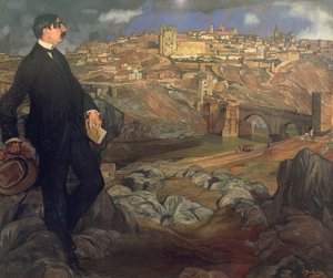 Porträt von Maurice Barres (1862-1923) von Ignacio Zuloaga y Zabaleta