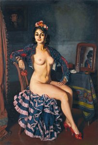 La Bella Oterito in ihrem Ankleidezimmer, 1936