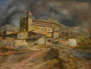 Die Kirche von Maluenda, ca. 1924