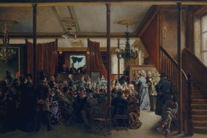 Auktion in Clinton Hall, New York, 1876