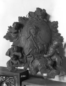 Medaille, die die Madonna mit Engeln darstellt, ca. 1746