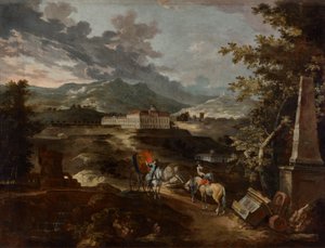 Landschaft mit Schloss Stattenberg