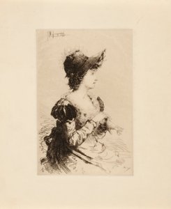 Ohne Titel (Frau zieht Handschuhe an)