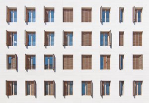 Geometrische Fensterfassade von Igor Bakotic