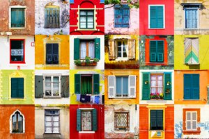 Bunte europäische Fenster von Igor Shrayer