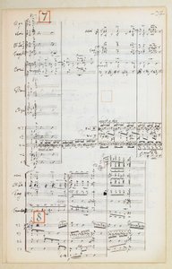 Manuskriptpartitur mit reduzierter Orchestersuite für Der Feuervogel von Igor Strawinsky (1882-1971) von Igor Stravinsky
