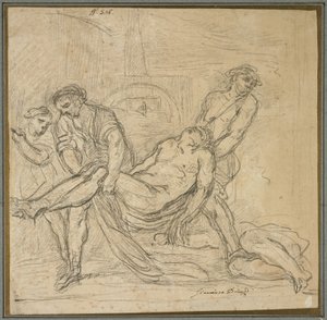 Heiliger Abdon und Heiliger Sennen begraben christliche Märtyrer, 1653-1657