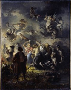 Nacht auf dem kahlen Berge. Feier der Sommersonnenwende, das slawische Fest von Ivan Kupala (entspricht dem Johannisfest), das traditionelle Figuren des Heidentums mit der orthodoxen christlichen Tradition vermischt.