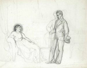 Adelina Patti als Violetta in der Oper La traviata von Giuseppe Verdi, Ende 1860er-Anfang 1870er von Ilya Efimovich Repin