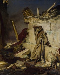 Jeremia beklagt die Zerstörung Jerusalems, 1870 von Ilya Efimovich Repin