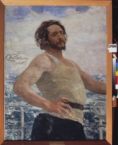 Porträt des Schriftstellers Leonid Andreiev von Ilya Efimovich Repin