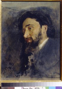 Porträt des Schriftstellers Wsewolod Michailowitsch Garschin