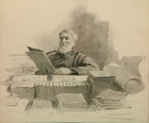 Porträt des Autors Dmitry Grigorovich 1822-1899, 1894
