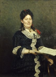 Porträt der Opernsängerin Alexandra Molas 1845-1929, 1883 von Ilya Efimovich Repin