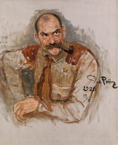 Porträt des Künstlers Akseli Gallen-Kallela 1865-1931, 1920 von Ilya Efimovich Repin