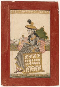 Eine geschmückte Dame, Kota-Schule, 1690-1720 von Indian School