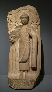 Stehender Buddha. Südindien, Andhra Pradesh, Ghantashala
