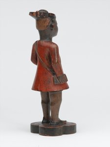 Geschnitzte Holzfigur einer Sepoy der Madras-Armee, ca. 1785 von Indian School