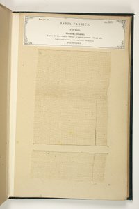Grobe Baumwolle, Benares, aus der Sammlung der Textilhersteller Indiens, von John Forbes Watson, veröffentlicht 1866