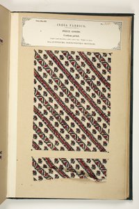 Baumwolldruck, Fatehgarh, Uttar Pradesh, Indien, Stückware, Nr. 310 aus 